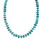 Navajo Genuine Sterling Silver And Turquoise Bead Necklace X10801